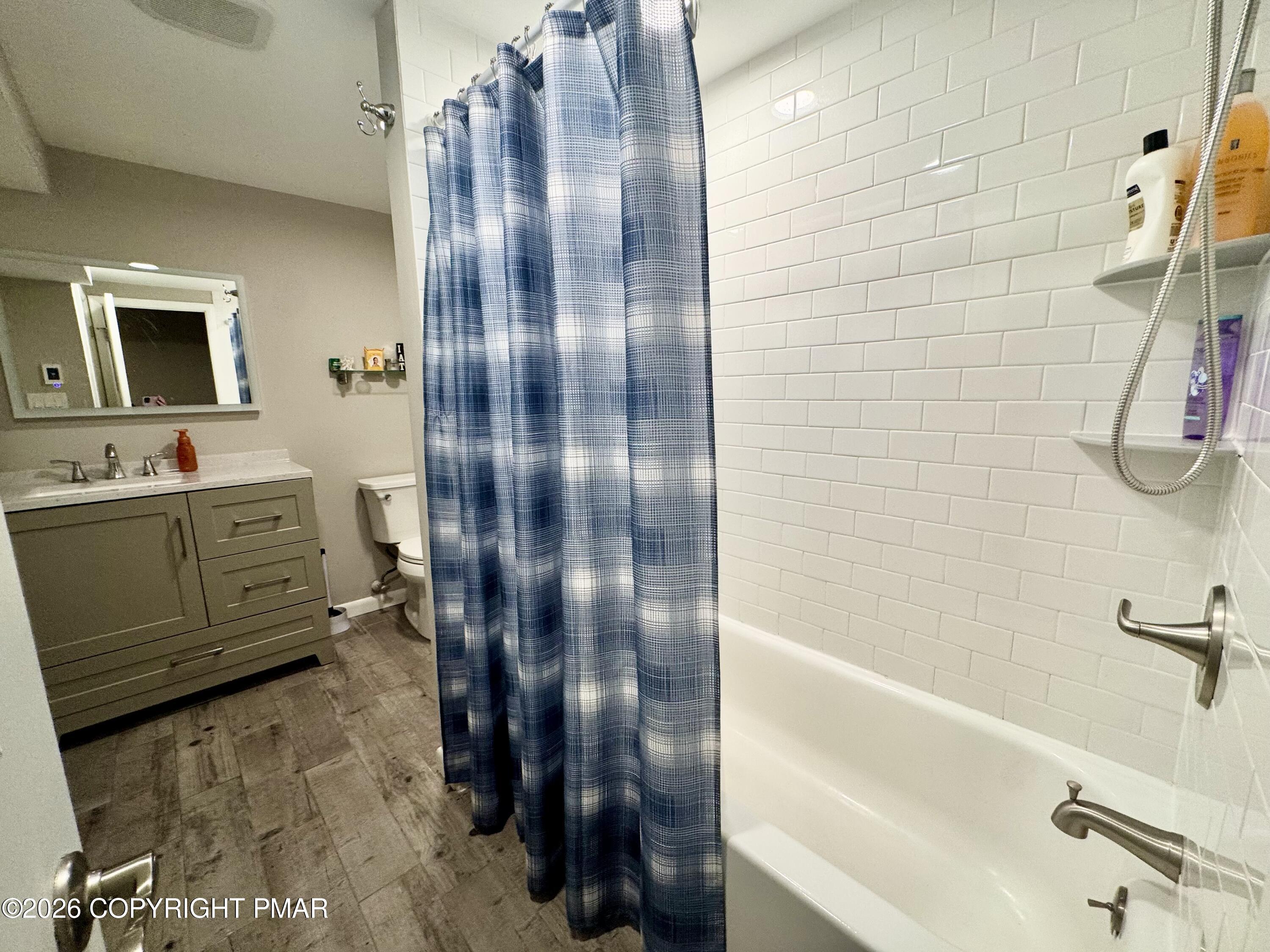9 Sassafras Road Lake Harmony, PA 18624 - Photo 25 of 35 a bathroom with a bathtub and a shower