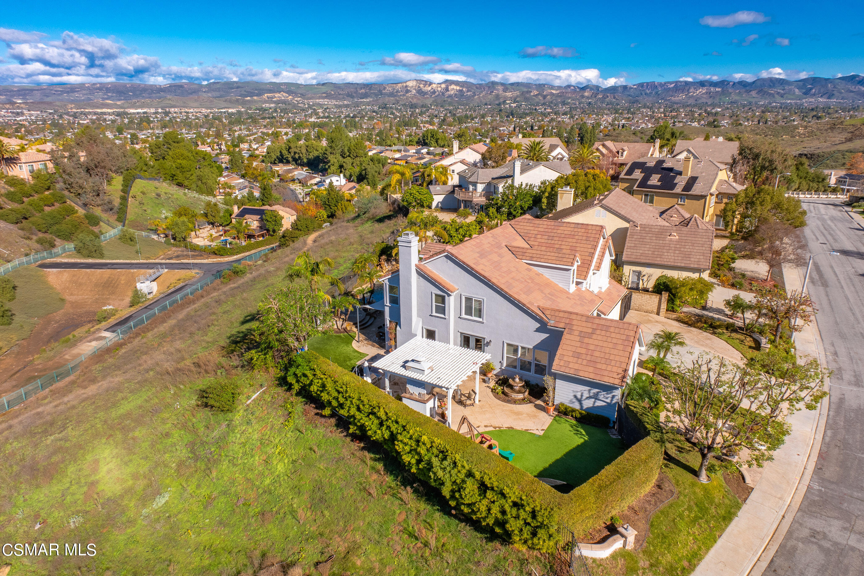 1997 Arielle Lane Simi Valley, CA 93065 - Photo 49 of 54 an aerial view of residential houses with outdoor space