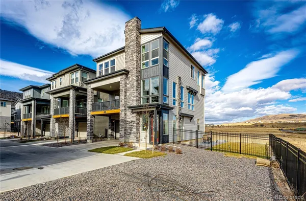 a view of a building with a street