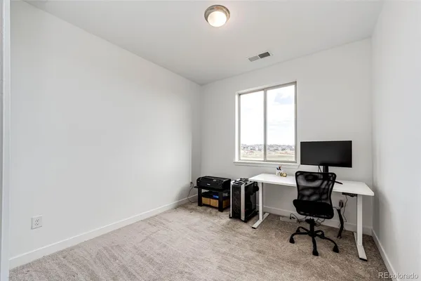 a view of a workspace with a window