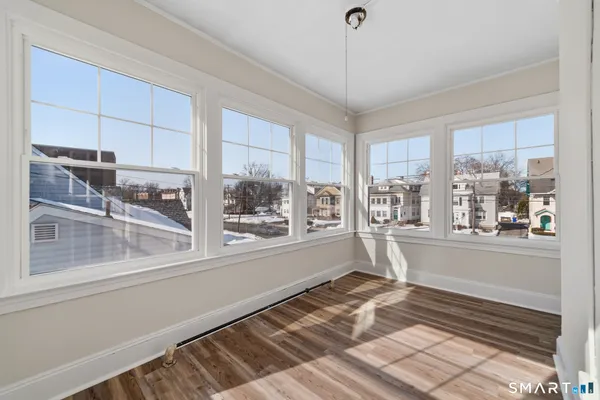 wooden floor in an empty room