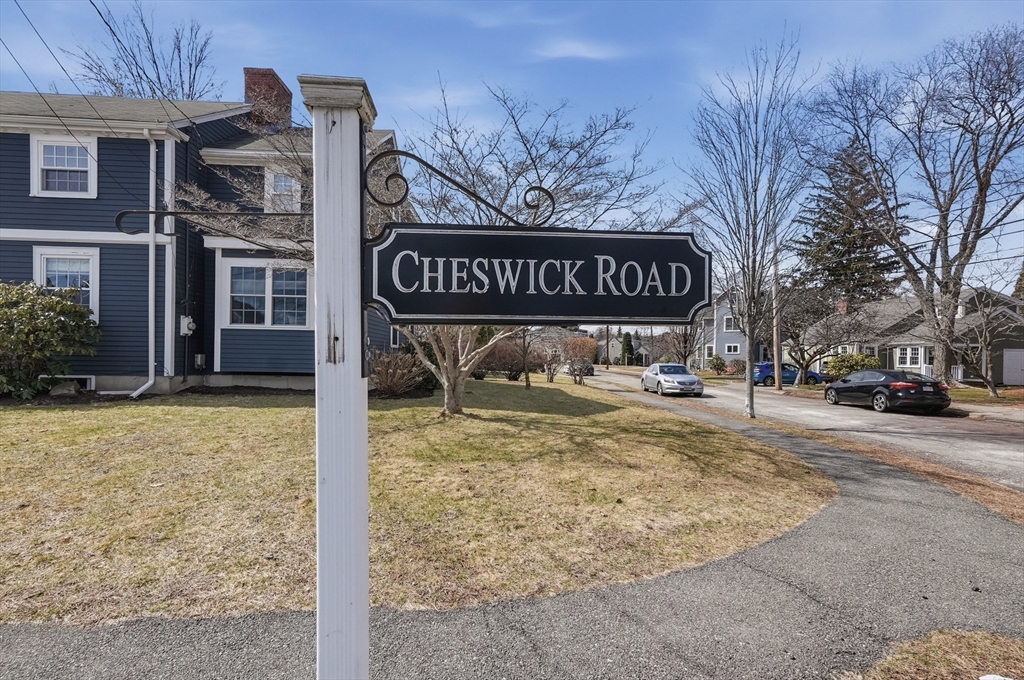 16 Cheswick Road Arlington, MA 02474 - Photo 35 of 35 a view of a street sign on a sidewalk