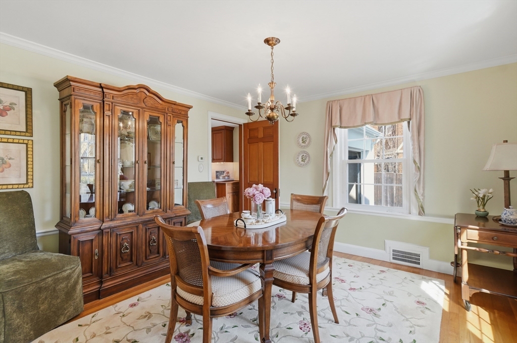 16 Cheswick Road Arlington, MA 02474 - Photo 9 of 35 a view of a dining room with furniture window and outside view