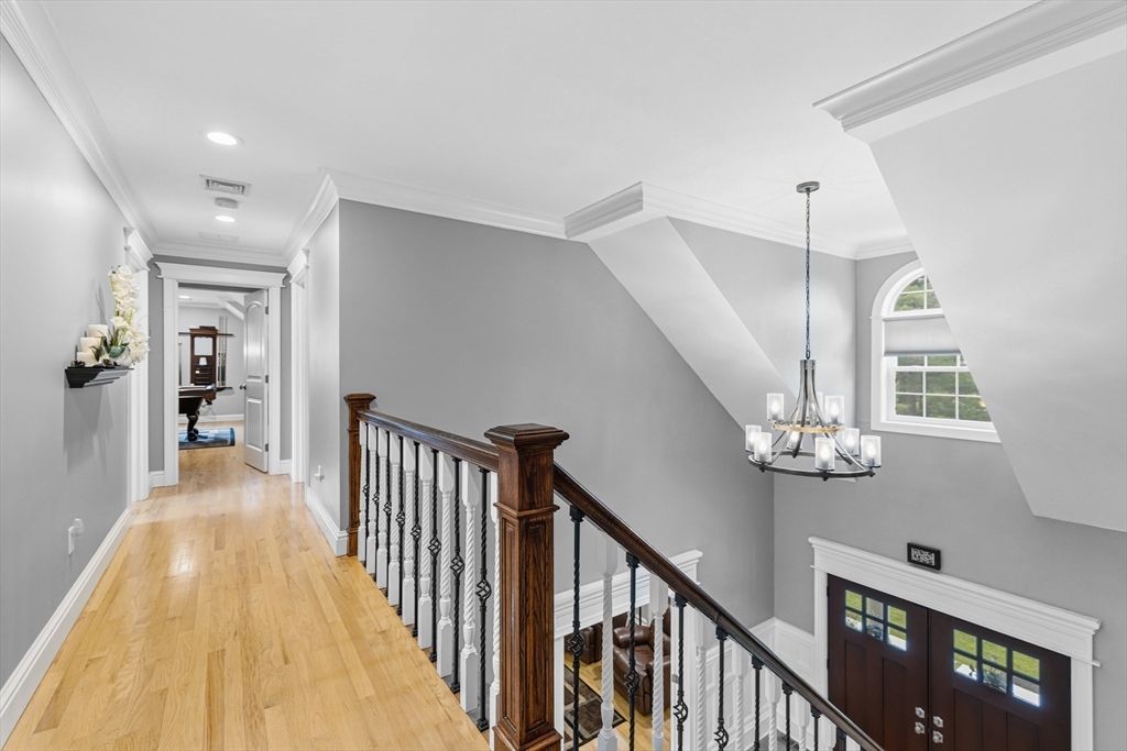 35 High Street Freetown, MA 02702 - Photo 30 of 40 a view of a hallway with wooden floor and staircase