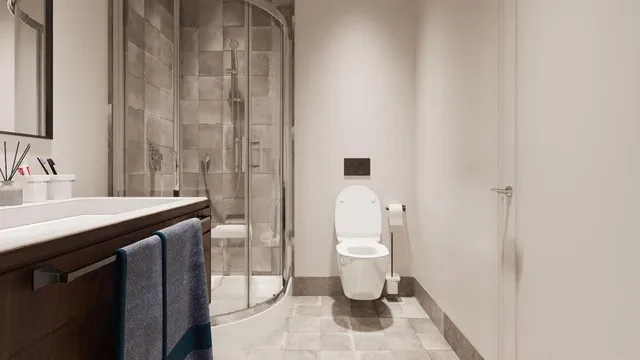 a bathroom with a sink and a toilet