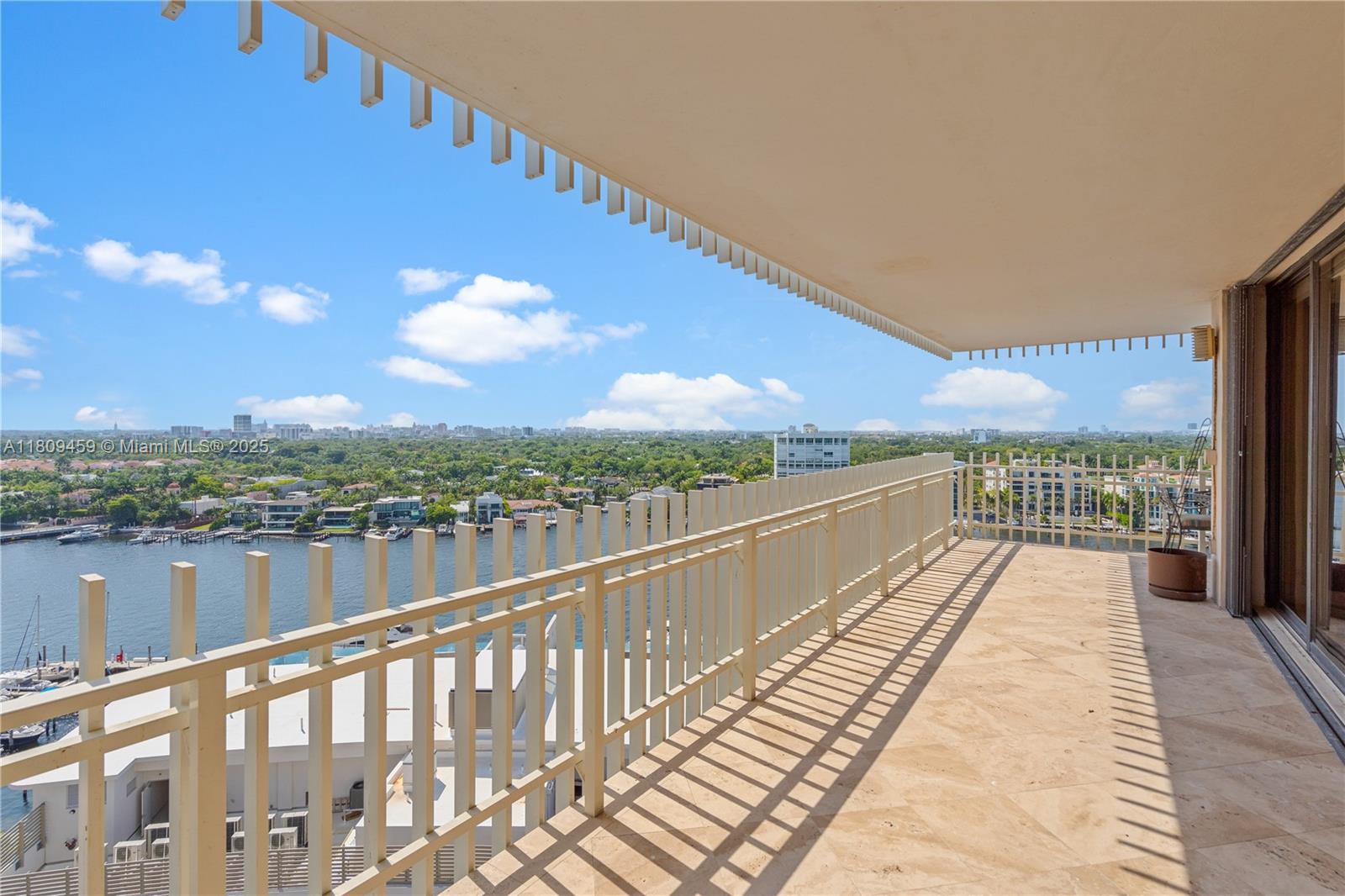 3 Grove Isle Drive, Unit C1610 Miami, FL 33133 - Photo 28 of 33 a view of balcony with city
