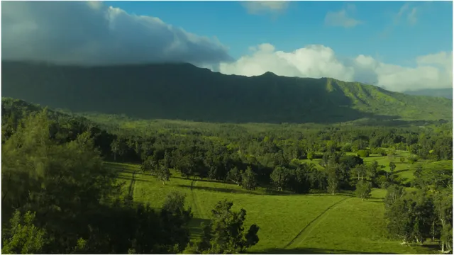 an aerial view of a golf course with chairs