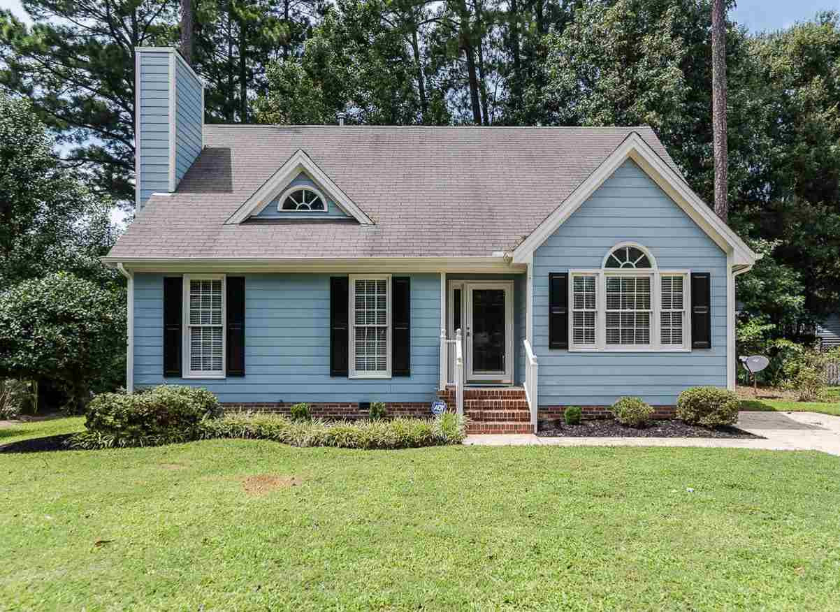 308 Crosspine Drive Raleigh, NC 27603 - Photo 1 of 11 Does it get any more adorable that this? This home sits on a flat lot with a large back yard nestled amongst hardwood trees. Exterior freshly painted within last 2 years. Exterior Front