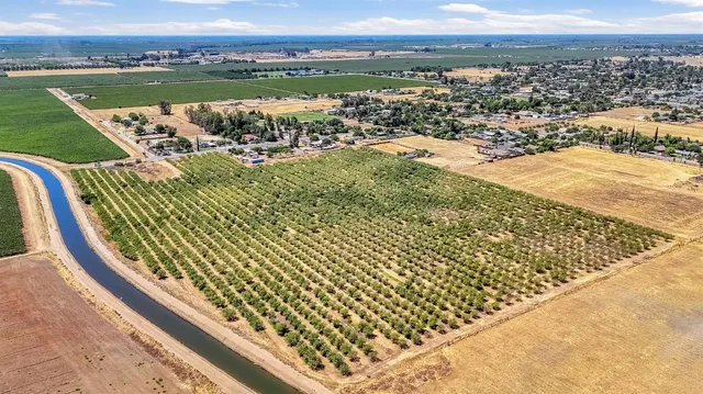 a view of a yard with swimming pool
