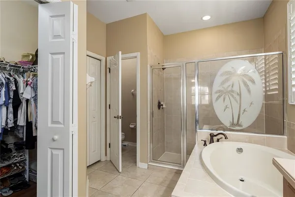 a room with a chair and a door