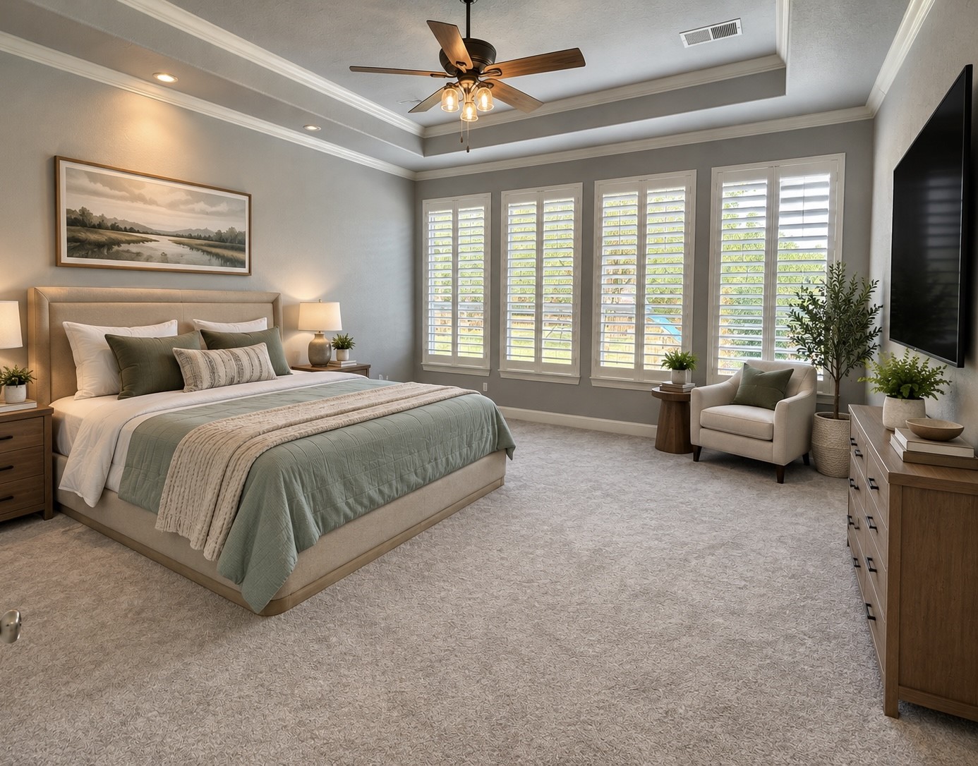 7 Compton Manor Drive Spring, TX 77379 - Photo 12 of 28 Primary Bedroom 1 virtually staged