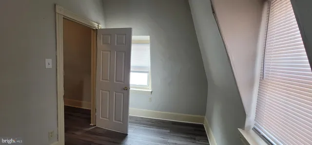 a view of front door with hallway