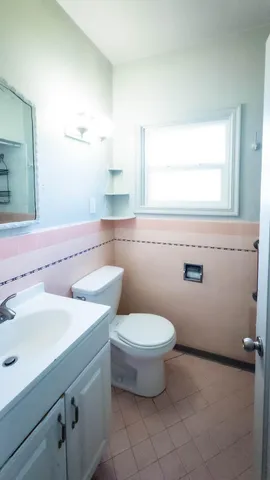 a bathroom with a sink and a toilet