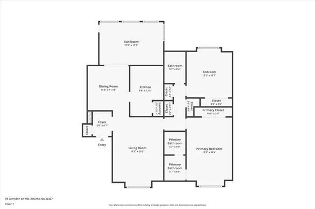 $209,900 | 61 Lamsden Lane Northwest, Atlanta, GA 30327