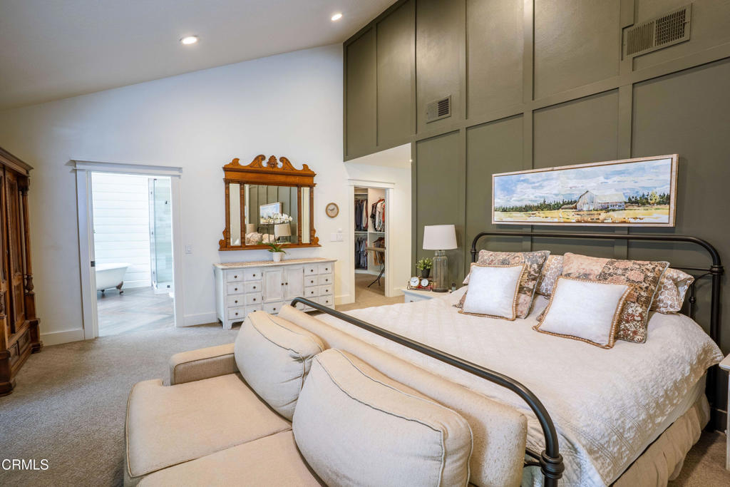 12075 East Pradera Road Camarillo, CA 93012 - Photo 24 of 54 a bedroom with a bed and a painting on the wall
