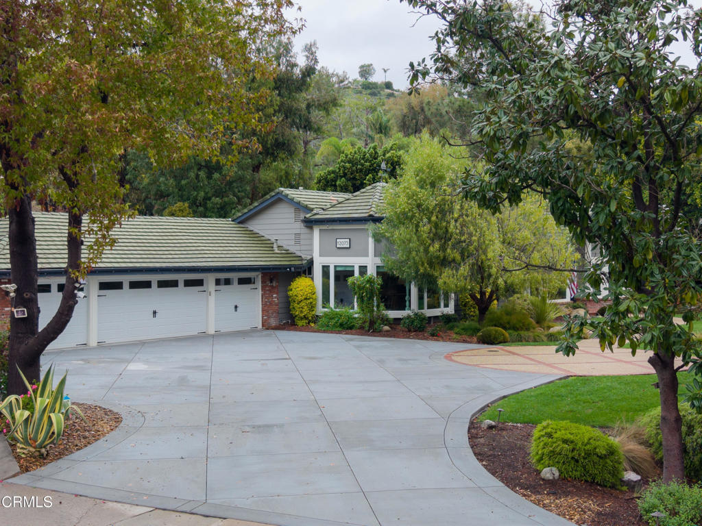 12075 East Pradera Road Camarillo, CA 93012 - Photo 51 of 54 an aerial view of a house with a yard and potted plants