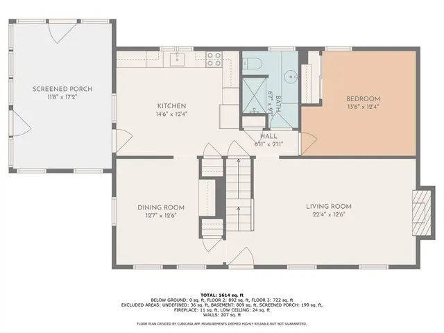 a picture of a wall with a white building