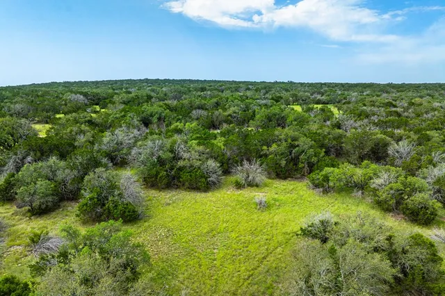 a view of a lush green field