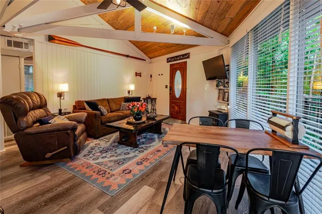 a outdoor space with furniture