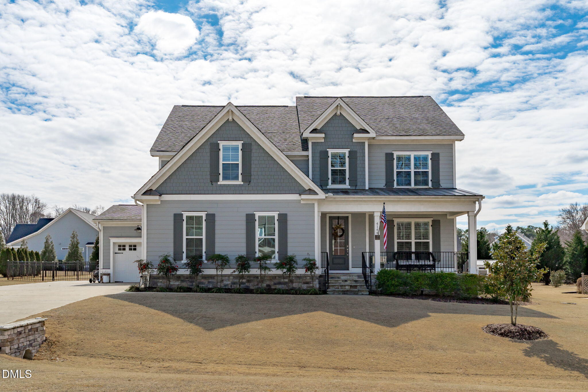 4144 Olde Judd Drive Willow Spring, NC 27592 - Photo 44 of 52 a front view of house with yard and green space