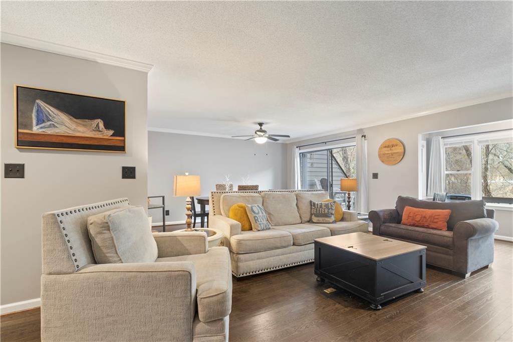 641 Riverside Drive Ellijay, GA 30540 - Photo 19 of 42 a living room with furniture and a large window