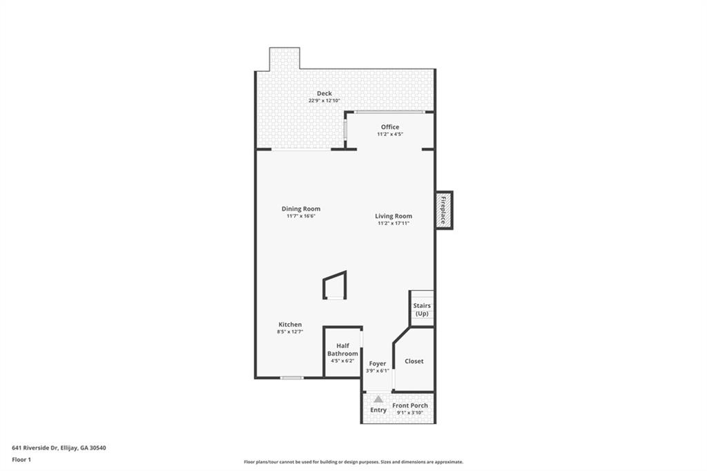 641 Riverside Drive Ellijay, GA 30540 - Photo 38 of 42 a picture of a floor plan