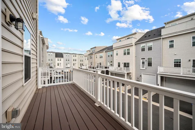 a view of city from a balcony