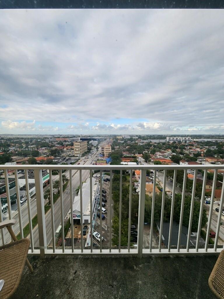 117 Northwest 42nd Avenue, Unit 1609 Miami, FL 33126 - Photo 11 of 15 a view of a balcony with an ocean