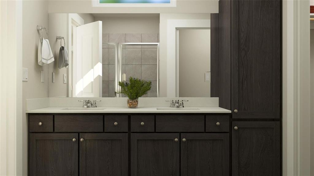 4303 Stonybrook Road Arlington, TX 76005 - Photo 12 of 18 a view of bathroom with sink and mirror