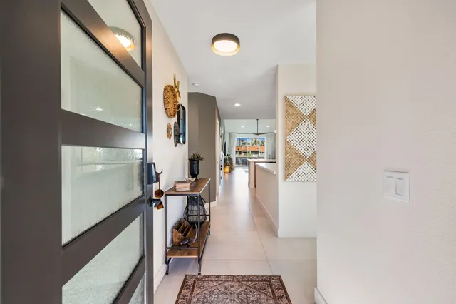 a kitchen with a stove and a microwave