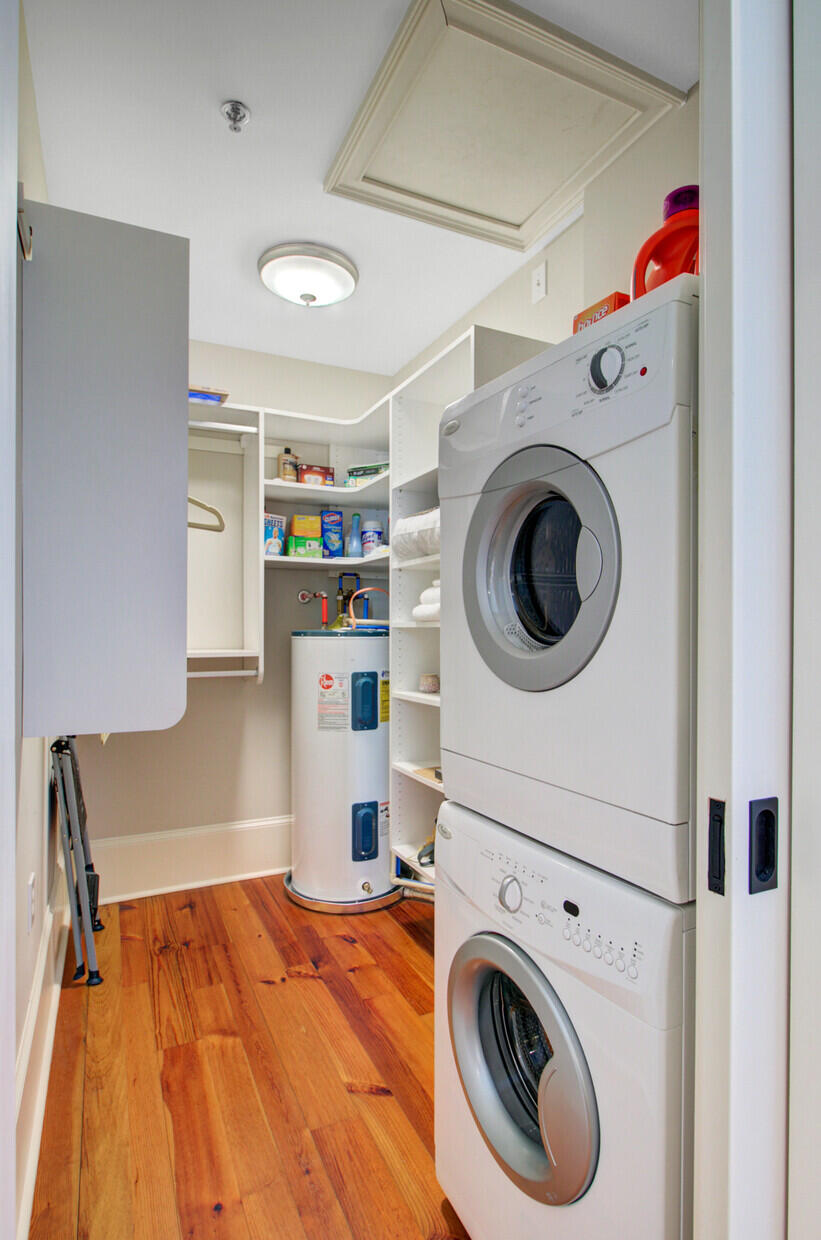 85 Cumberland Street, Unit 16 Charleston, SC 29401 - Photo 15 of 19 Large walk in closet w/washer/dryer