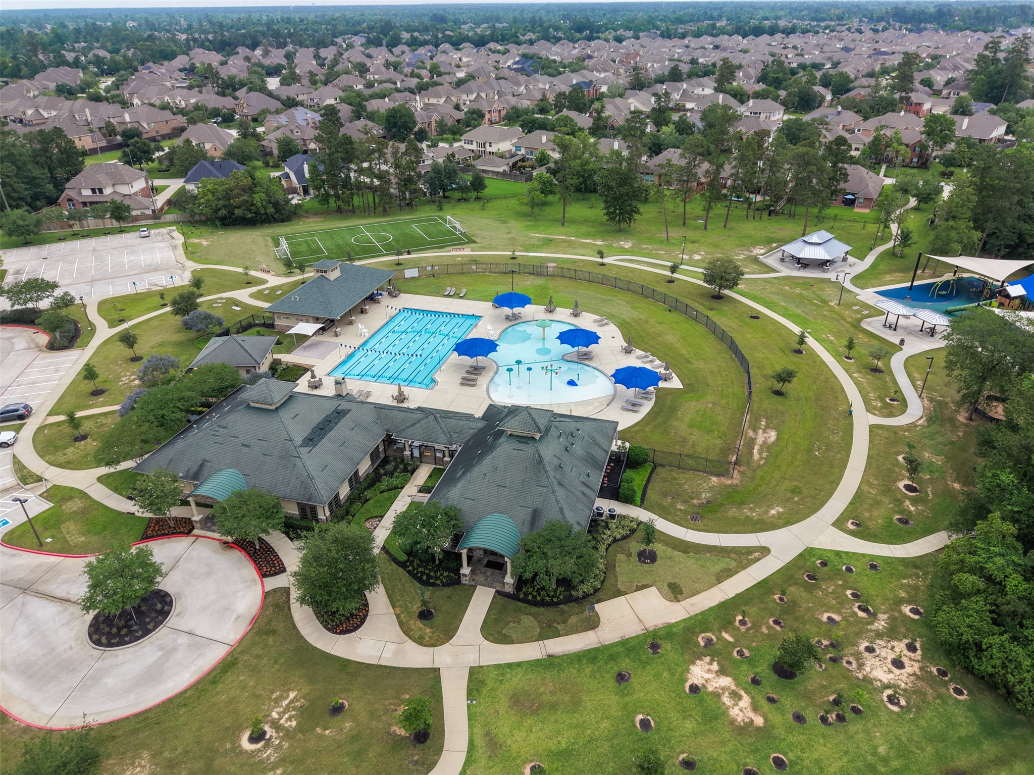 24902 Delaney Knoll Spring, TX 77389 - Photo 49 of 49 an aerial view of a house with outdoor space