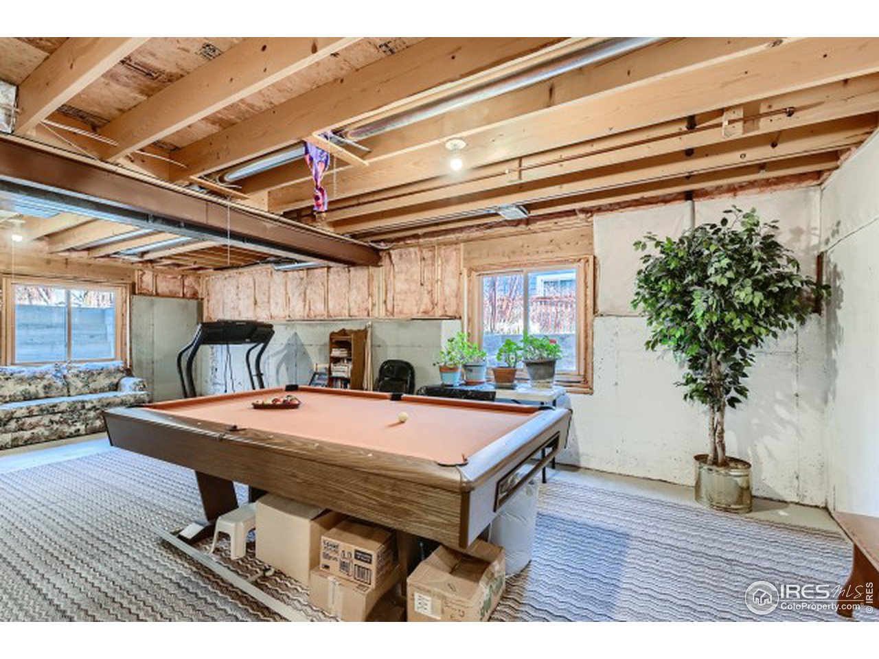 442 Flagler Road Fort Collins, CO 80525 - Photo 25 of 34 Unfinished basement! Pool table included. Rack em!