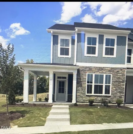 a front view of a house