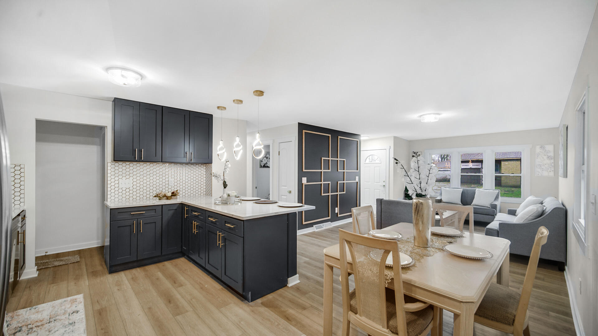 1330 Idaho Street Gary, IN 46403 - Photo 12 of 23 a kitchen with a cabinets and chairs