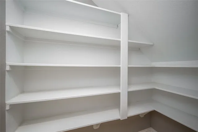 a close view of closet