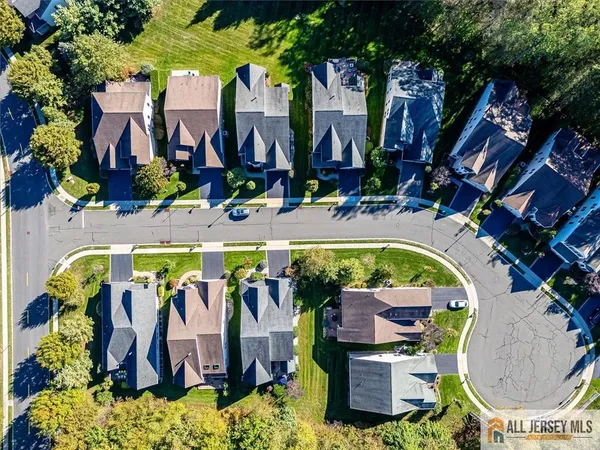 view of a bunch of trees and houses