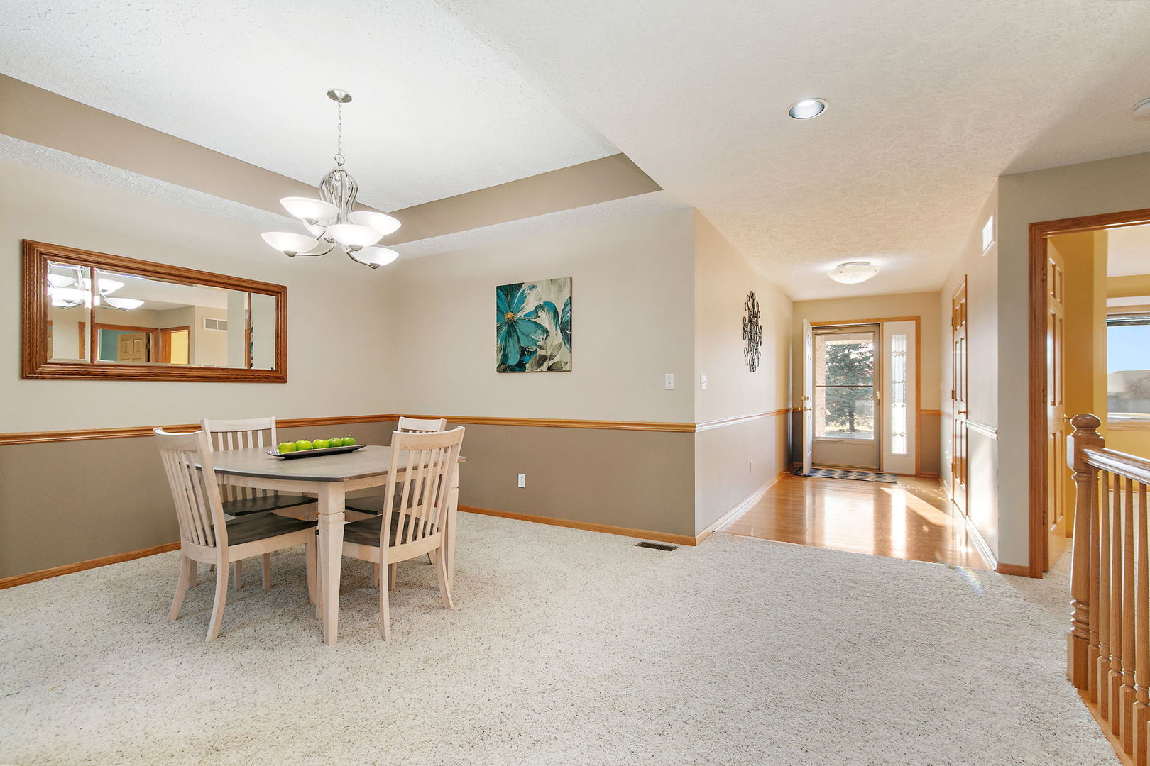 543 Brant Circle DeKalb, IL 60115 - Photo 2 of 28 a view of a dining room with furniture and chandelier