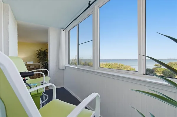 a view of a window in a room