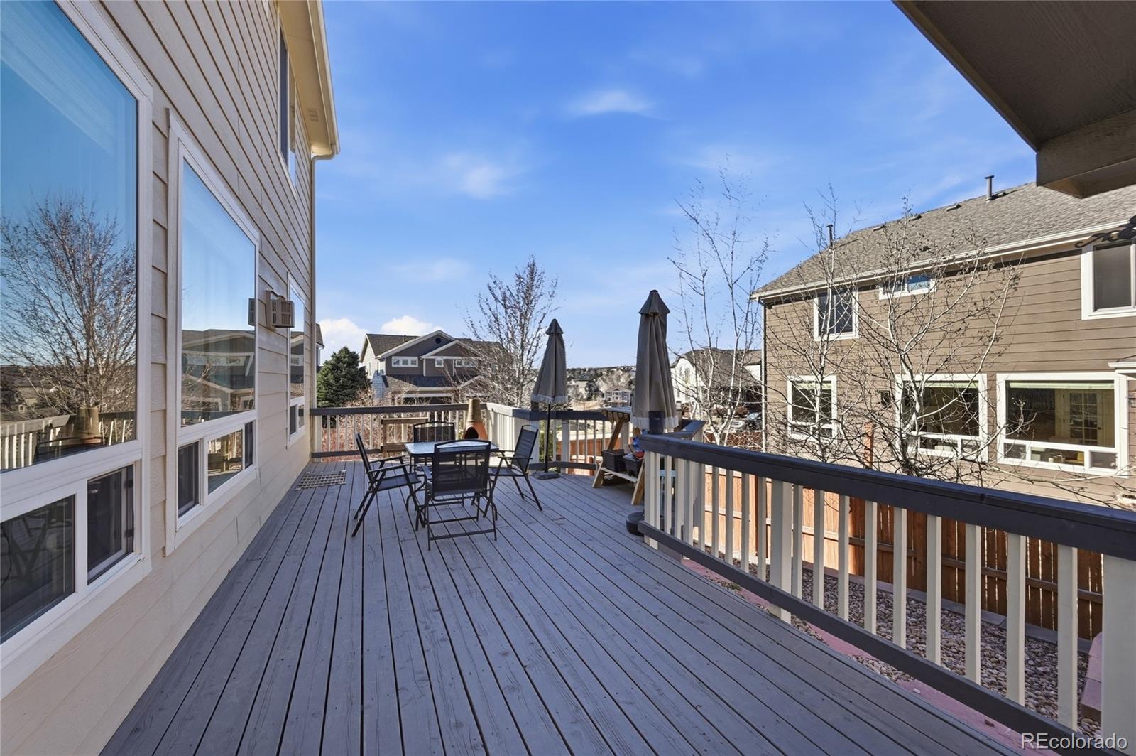 7869 Solstice Way Castle Rock, CO 80108 - Photo 39 of 41 a view of a balcony with chairs