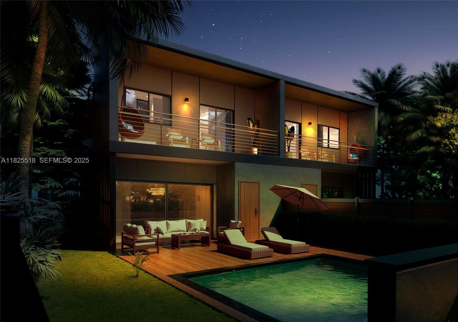 3187 Southwest 23rd Street, Unit A Miami, FL 33145 - Photo 15 of 16 a view of a house with backyard porch and sitting area