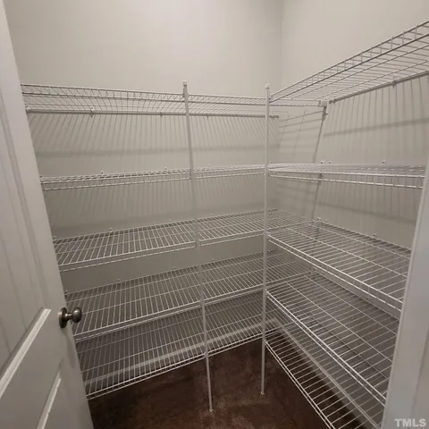 a view of an empty garage