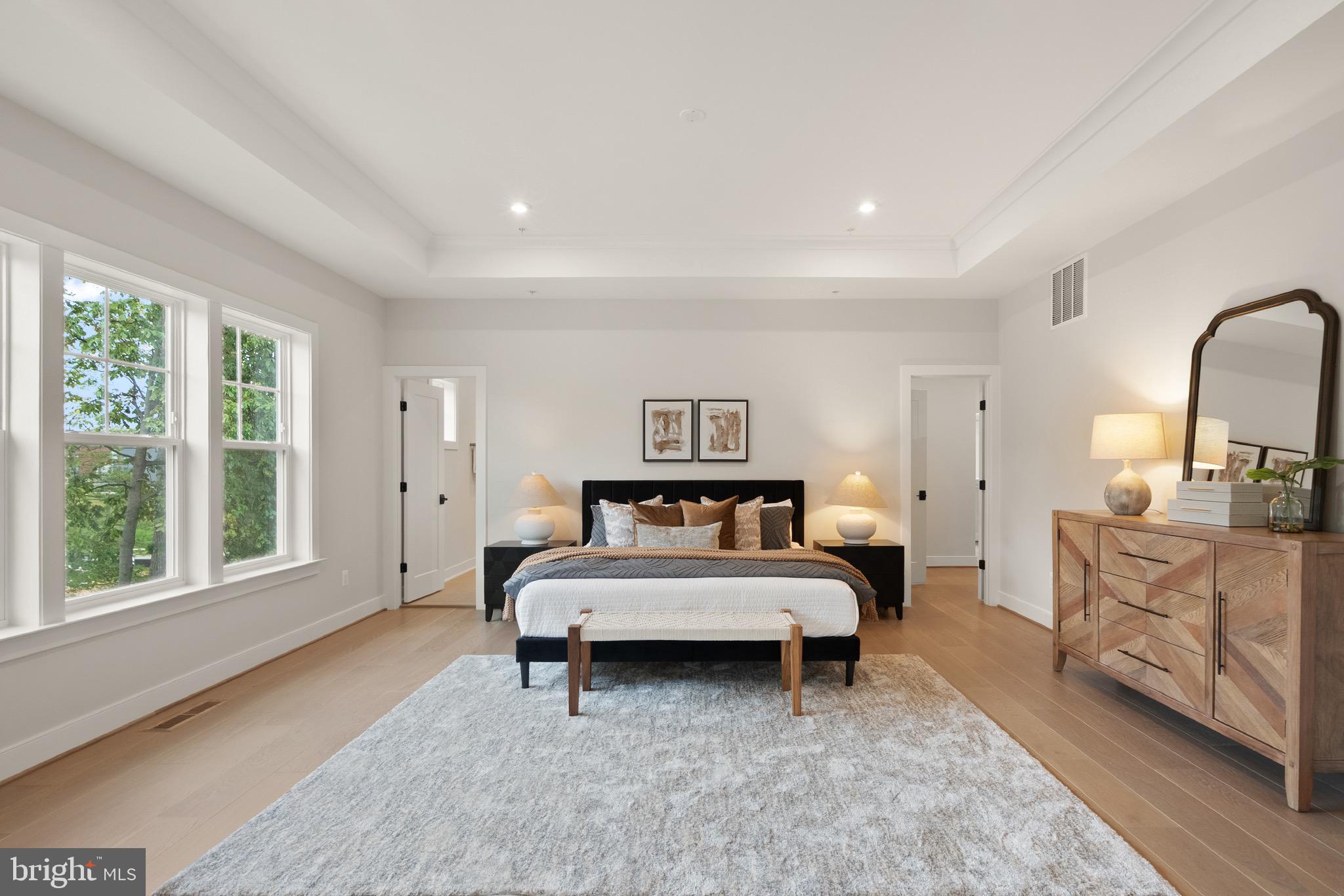 7211 Barnett Road Bethesda, MD 20817 - Photo 23 of 45 Serene Primary Bedroom w elegant design