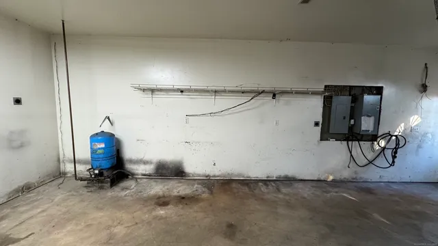 a view of lake with a yard