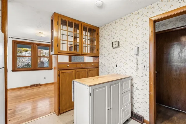 a view of walk in closet with window