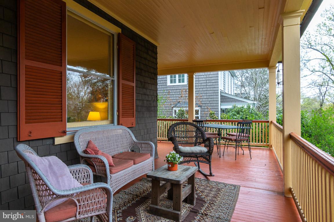 Welcoming wrap around front porch