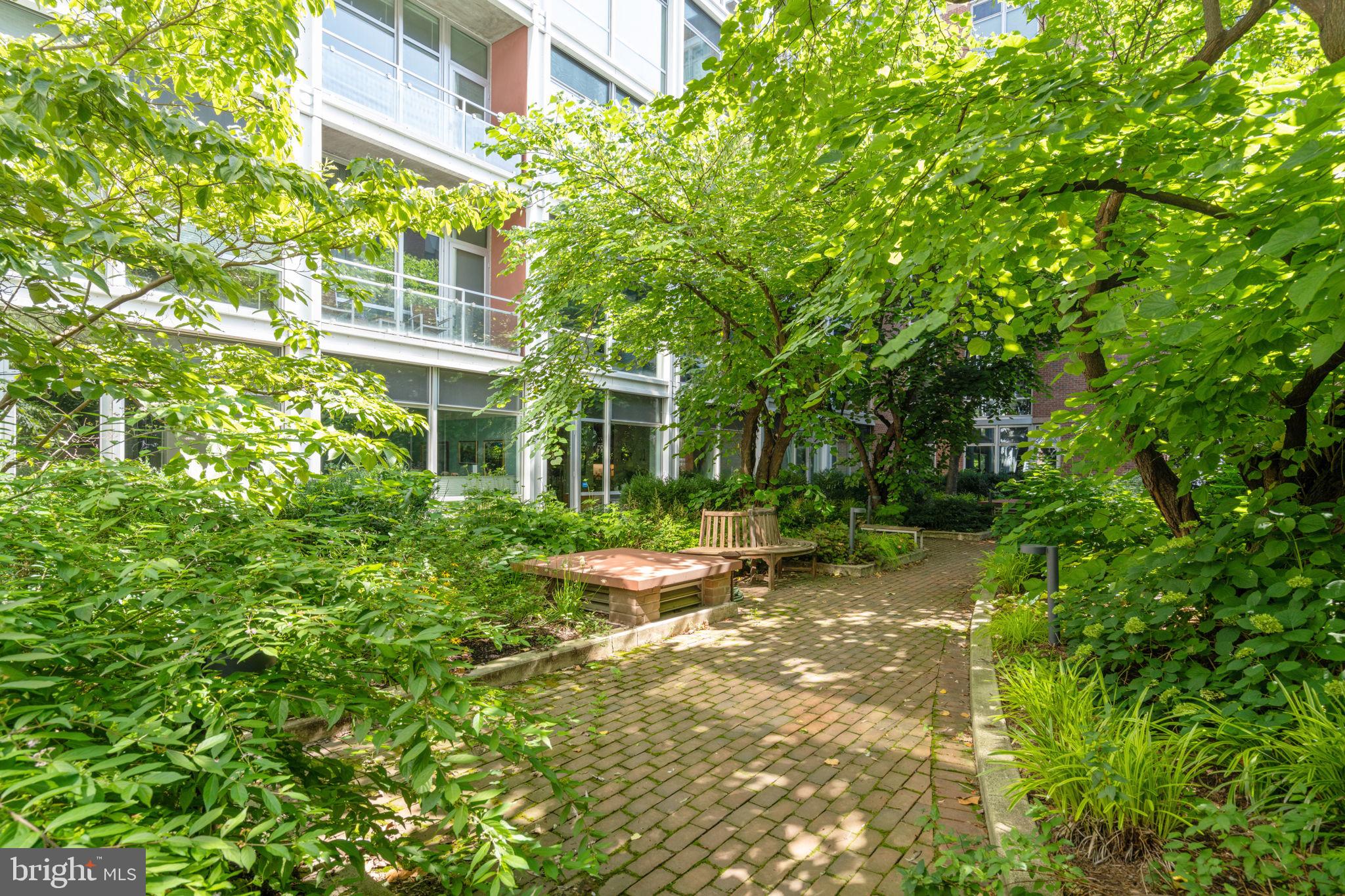 22 South Front Street, Unit 304 Philadelphia, PA 19106 - Photo 17 of 20 a view of a yard with plants and large trees