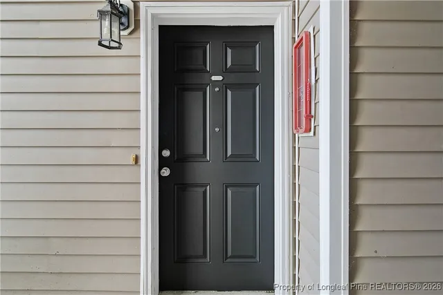 a view of front door