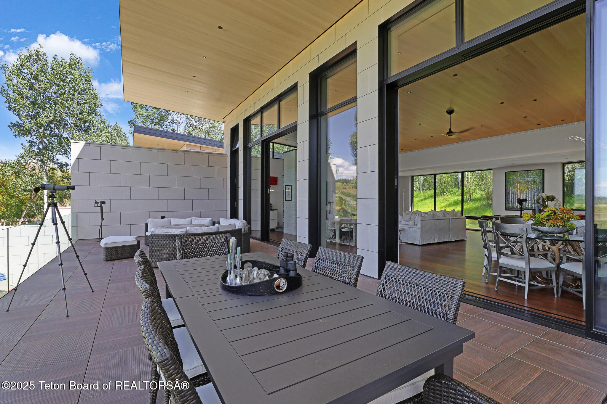 200 North W Ridge Road Jackson, WY 83001 - Photo 17 of 61 Patio to interior through automatic slid