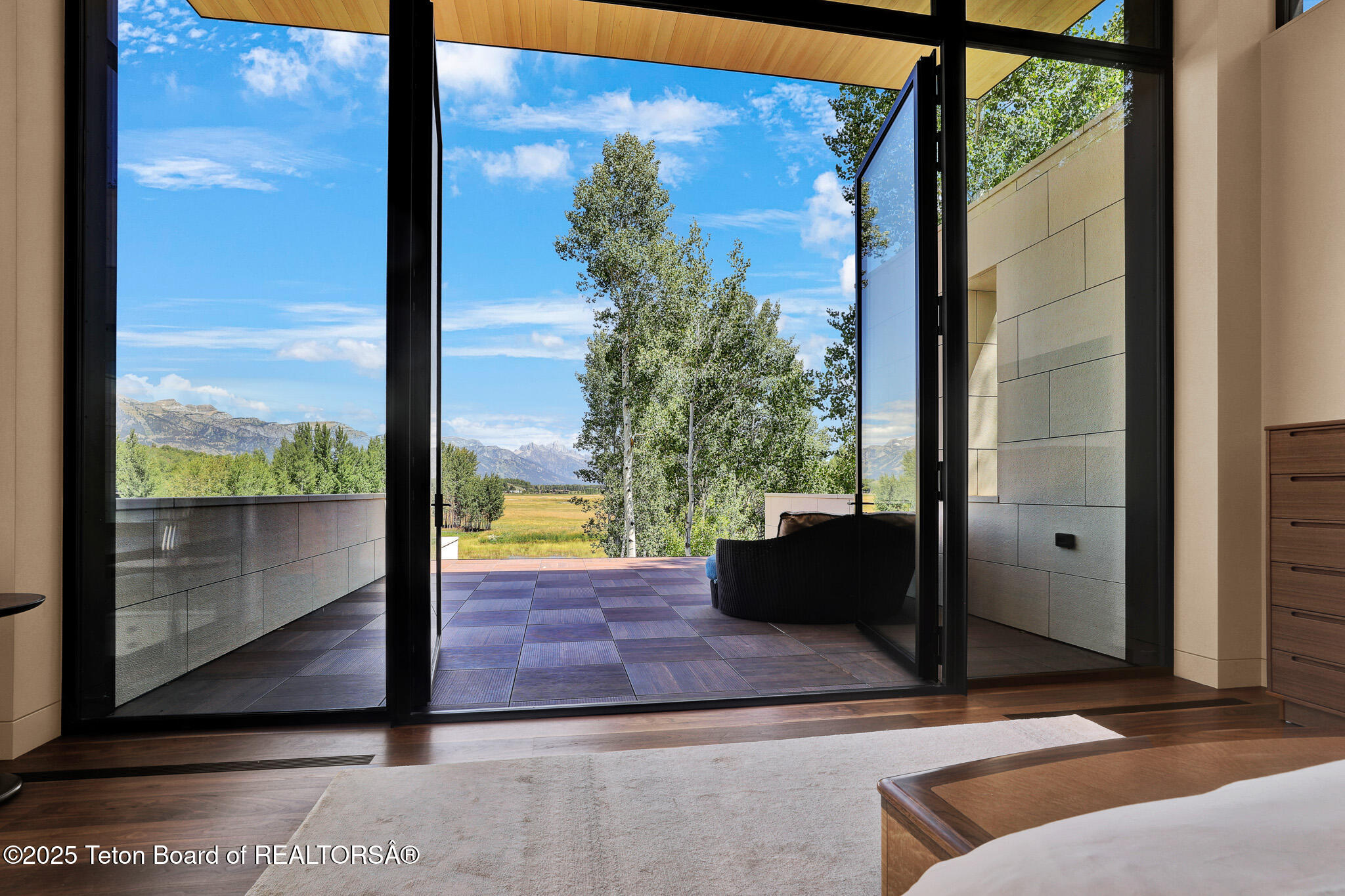 200 North W Ridge Road Jackson, WY 83001 - Photo 8 of 61 Grand Teton view from Primary suite